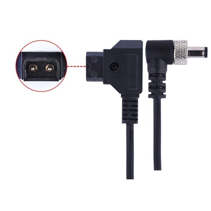 Кабель живлення D-Tap — DC 5,5х2.5 mm (D-Tap — DC5525) прямий із замком (код CC03)