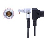 Кабель живлення D-Tap — LEMO 4 pin для CANON C200/C300 MKII (вуглова головка) (код CC08)