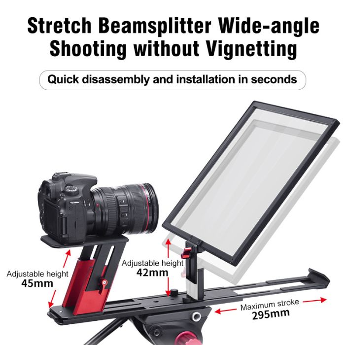 Телесуфлер-телевізор Desview (Bestview) TP150 telepromter (15") — суфлер для планшета