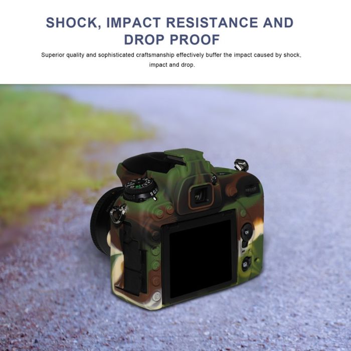 Захисний силіконовий чохол Pixel для фотоапаратів Nikon D750 — камуфляж (джунглі) (код TBD0603887401B)