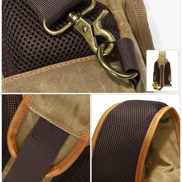 Полотновий фоторюкзак, рюкзак для фотоапаратів Soudelor (тип "TBD0604246901C") — комуфляжний — захисний