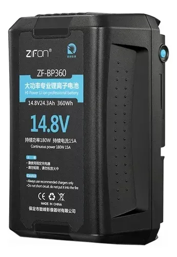 Акумулятор Zifon ZF-BP360 V-Mount 360 Wh 243000 mAh 14.8 V (BP-360) (з USB і D-Tap)
