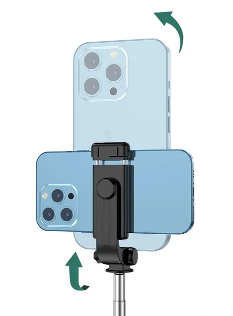 Селфі палиця, штатив-монопод для телефона з Bluetooth пультом Selfie Stick R1 (чорний)