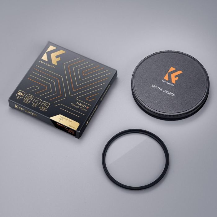 Світлофільтр K&F Concept 62 mm Super Hard MC UV, Nano-X, HD, 28-шарове Nano покриття, оптичне скло Японія