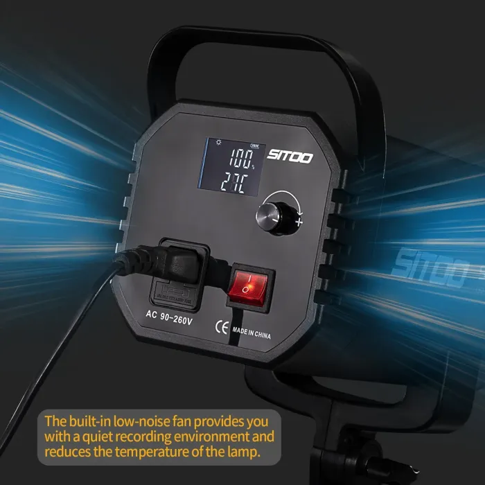 Постійне студійне LED-світло Selens — SITOO — SC-150 (150 ватів) + посилена стійка (0,9-2,8 м)