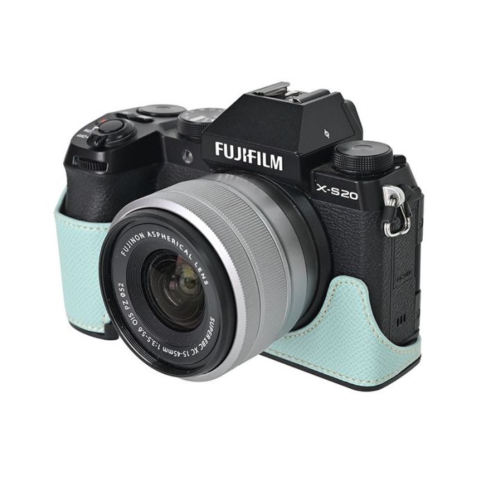 Покращехол із доступом до відсіків і захисним ковпачком для об'єктива 15-45 для камер FujiFilm X-S20 — бірюзовий