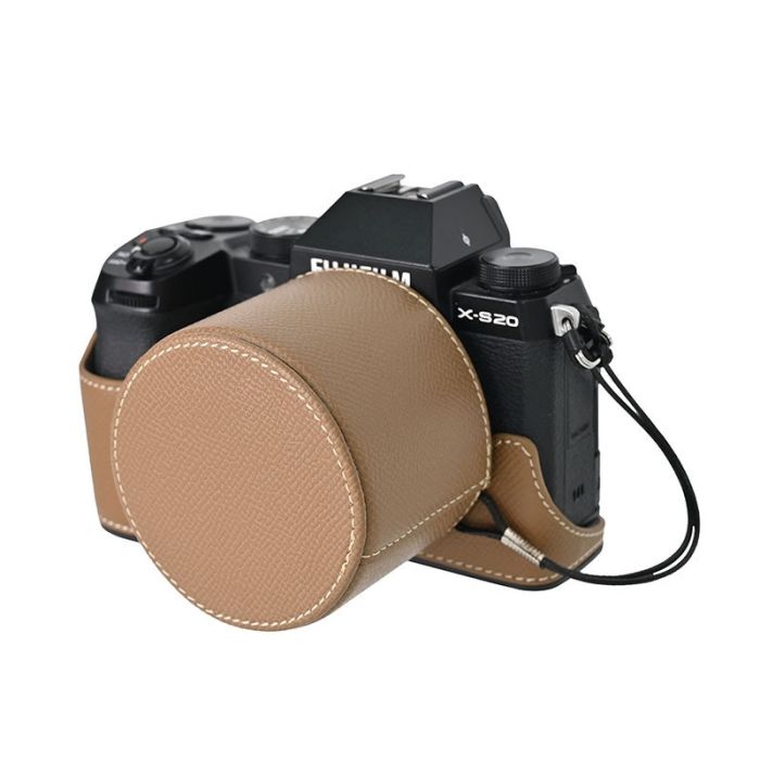 Покращувач із доступом до відсіків і захисним ковпачком для об'єктива 15-45 для камер FujiFilm X-S20 — коричневий