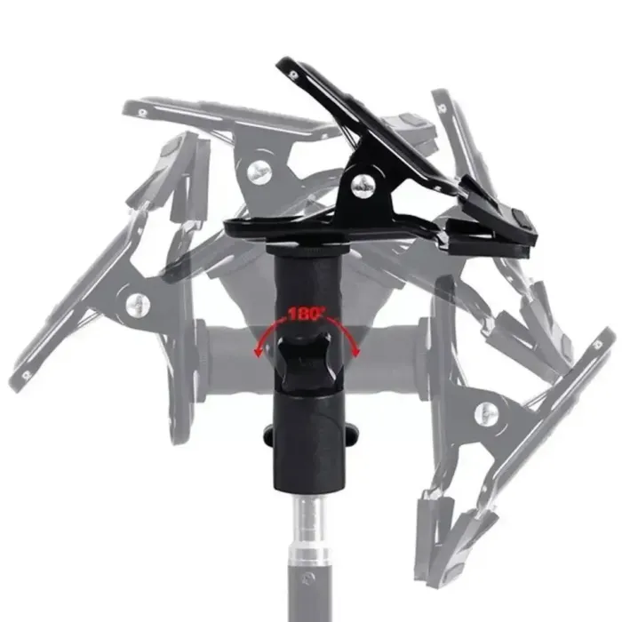 Поворотний тримач — прищіпка для кріплення відбивача (фото рефлектора) на стійку Visico SC-008