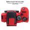 Захисний силіконовий чохол для фотоапаратів Canon EOS R10 — червоний
