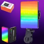 LED-світло (mini LED) M16 RGB (кольоровий) з можливістю кріплення на смартфон і вбудований акумулятор