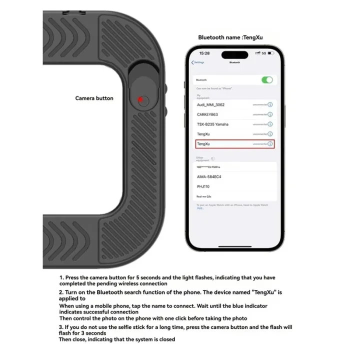 Кільцева LED-лампа ZGRL-02 — Bi-color 2500К-6500К (акумулятор 8000 ma) з пультом для смартфона та тримачем