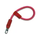 Стильний універсальний кистьовий ремінь (ремінець), мотузка, з металевим карабіном для фотоапаратів червоний