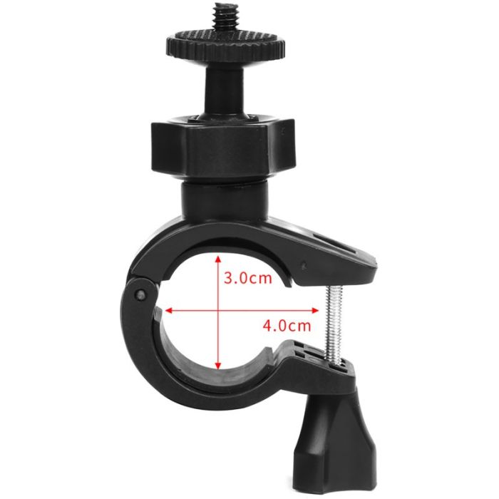 Кріплення Primo KNR-03 на кермо або трубу для екшн камер і телефонів із шарніром і різзю 1/4