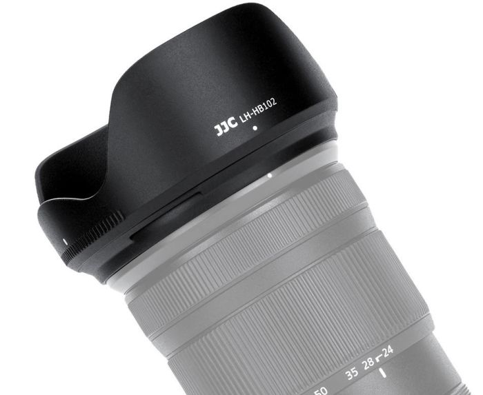 Бленда JJC LH-HB102 (аналог Nikon HB-102) для об'єктивів Nikkor Z 24-120 mm f/4 S, Nikkor Z 28-400 mm f/4-8 VR