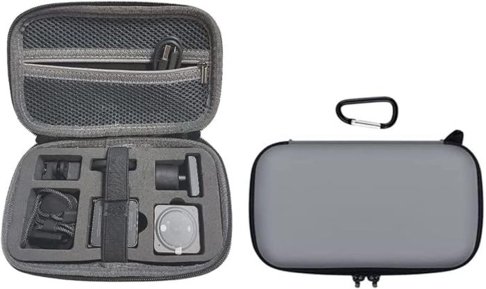 Кейс, футляр, чохол для DJI Action 2 — сірий (20 × 12 × 7 см)