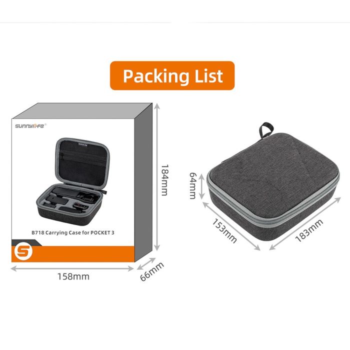 Кейс, чохол, футляр SUNNYLIFE OP3-B718 для DJI Osmo Pocket 3 та аксесуарів
