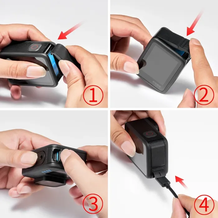 Знімна кришка акумуляторного відсіку для GoPro Hero 9 10 11 12 13 чорна