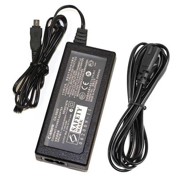 Мережевий адаптер живлення CA-590E (аналог CA590, CA-590A, CA590K) - для камер Canon живлення від мережі