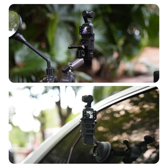 Кріплення-адаптер, багатофункціональна рамка для камери DJI Osmo Pocket 3 — Telesin (код S7-CFR-01-TDJ)