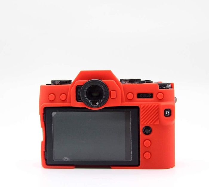 Захисний силіконовий чохол для фотоапаратів FujiFilm X-T30 — червоний