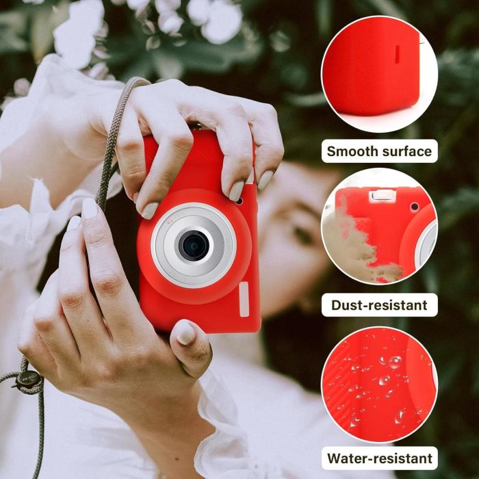 Захисний силіконовий чохол для фотоапаратів SONY ZV-1F, ZV-1, ZV-1 II — червоний