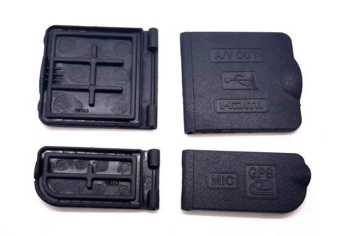 Заглушка гумка USB, Video OUT, MIC, GPS для фотоапарата Nikon D7000 — комплект 2 шт.