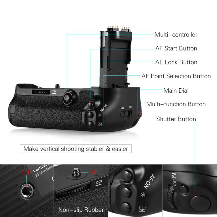 Батарейний блок BG-E20 (аналог) для CANON 5D Mark IV