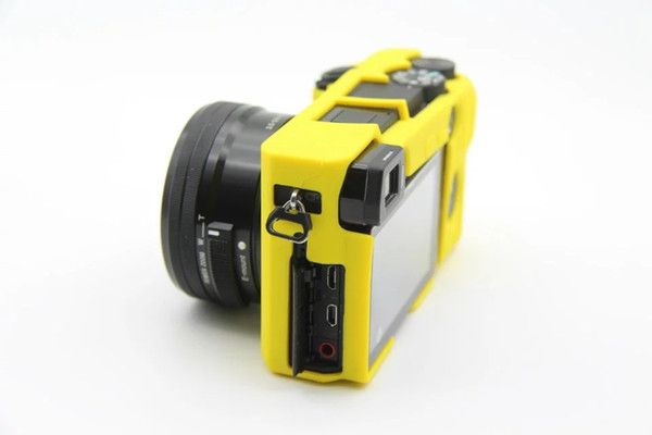 Захисний силіконовий чохол для фотоапаратів SONY A6300, A6400 - жовтий