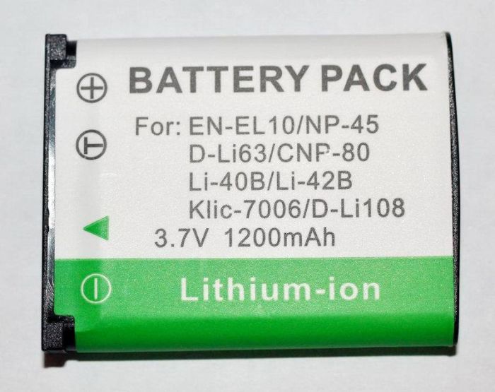 Акумулятор NP-45 (аналог NP-45, Li-42B, Li-40B, EN-EL10) для камер FujiFilm - 1500 ma