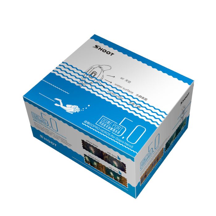 Підводний бокс DOME PORT від SHOOT для камер GoPro Hero 5, 6, 7 – (20 см – з блендою) v. 2 (код № XTGP376B)